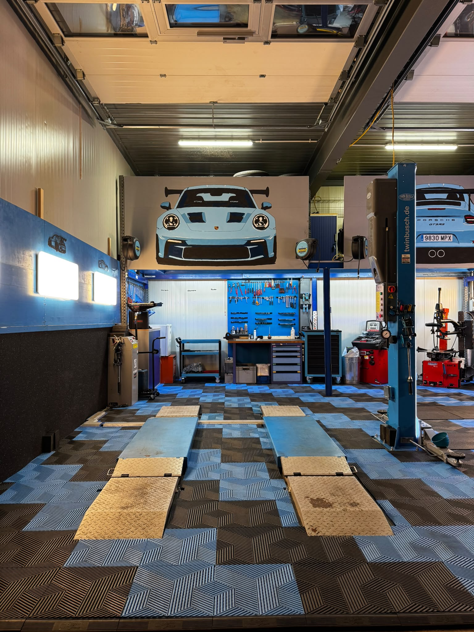 Innenansicht der Car Point Garage